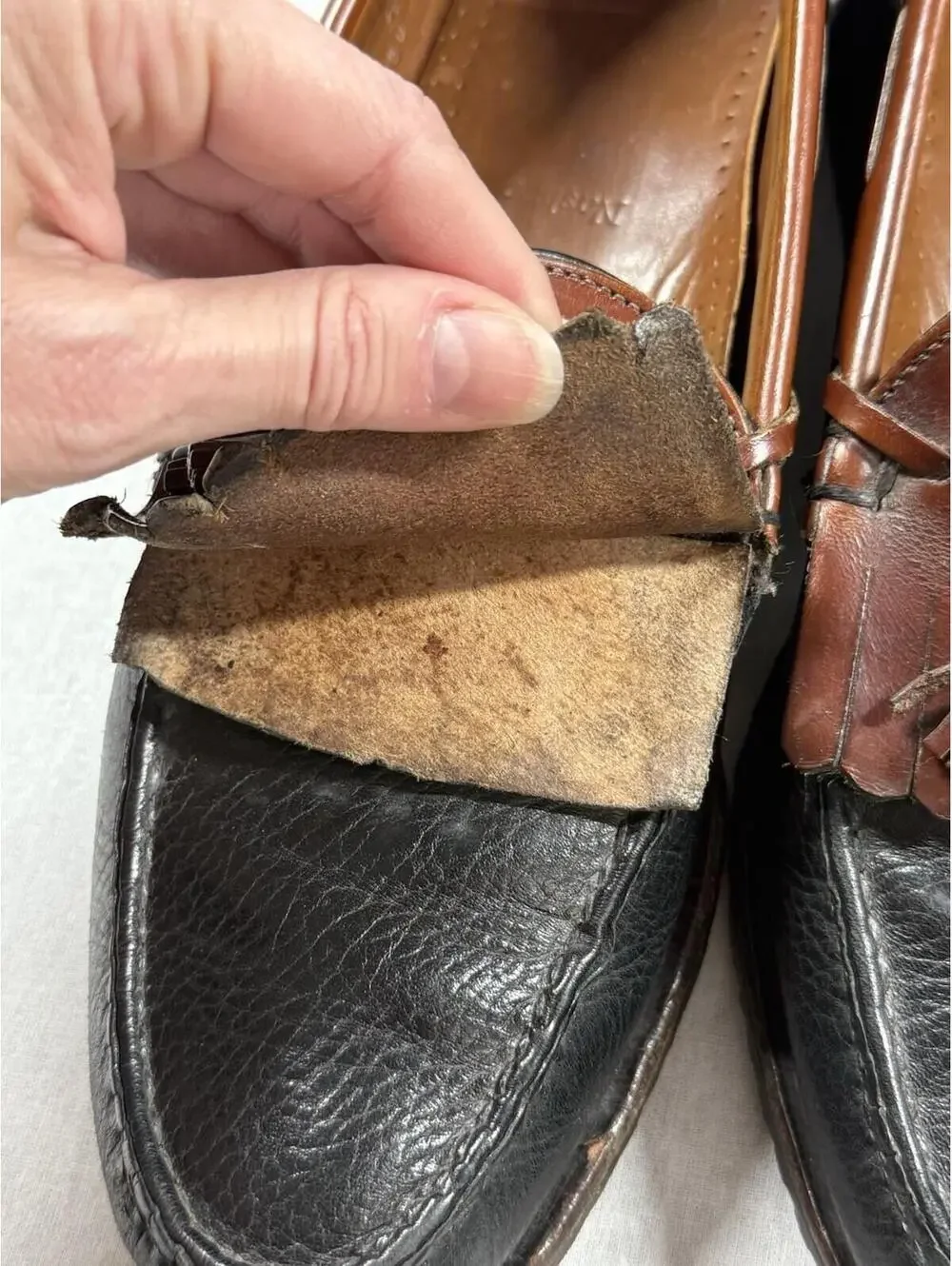 Allen Edmonds Nashua‎ Shoes Men’s 11 B Brown/Black Tassel Loafer Casual Leather